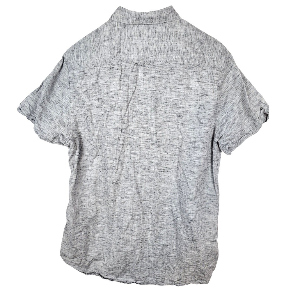 Cactus Man Ricky Singh Gray Short Sleeve Button Up Casual Shirt - Picture 3 of 6